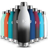 HoneyHolly Roestvrijstalen Waterfles 1000 ml Dubbelwandige Vacuüm Geïsoleerde Waterfles. Houdt Koude Dranken 24 uur en Warme Dranken 12 uur. Lekvrije Thermosfles BPA Vrij