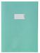 HERMA 5527 kaft A4 papier turquoise, 10 stuks, boekhoezen met tekstveld van extreem krachtig papier & rijke kleuren, set voor schoolschriften, gekleurd