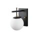 WELL HOME MOBILIARIO & DECORACIÓN Wandlamp, lampenkap, wit, metaal, zwart, 15 x 20 x 15, fitting E14 max. 40 W