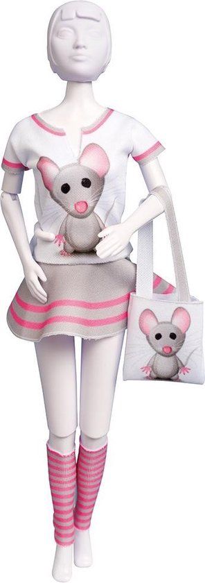 DYD Dress Your Doll - Making Couture Outfit kit Tiny Mouse - Voor pop van 29cm - PN-0164630