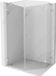 Mexen Lunar L douchecabine pentagonale coulissante droite 80 x 90 cm, transparent, chrome