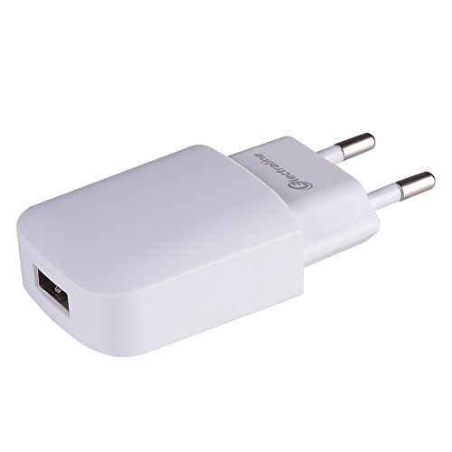 Electroline 70067 USB stroomadapter, voeding, oplader 5V-1A, voor iPhone, iPod, mp3, Samsung, Motorola, wit