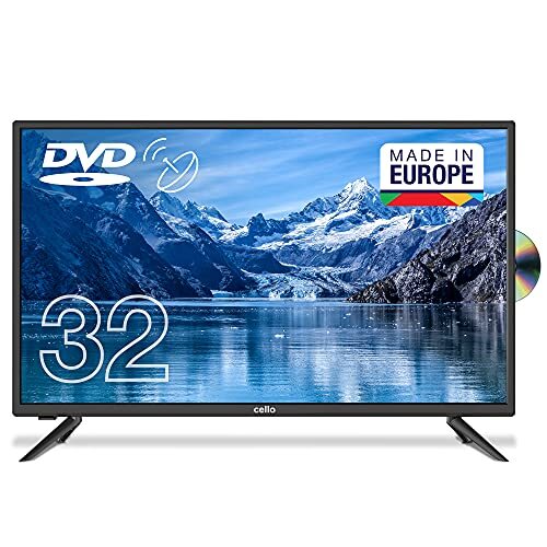 Cello C3220FDE 32" (80 cm Diagonale) HD Ready LED TV mit intergiertem DVD Player Neues 2021 Modell