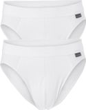 SCHIESSER Authentic rioslips (2-pack) - wit