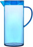 Home Deco Factory Pichet avec couvercle - 1.1 L - bleu - plastique