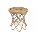 Romimex Bijzettafel, natuurlijk rotan, 35 x 40 x 35 cm