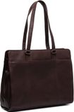 The Chesterfield Brand Fidenza Waxed Pull Up Shopper - Brun