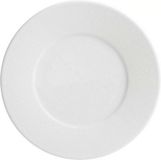 BigBuy Globe Sahara Porcelain White Dessert Dish (Ø 22 cm)