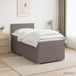 Maison Exclusive - Lit boxspring avec matelas et tête de lit, couleur taupe, 90 x 190 cm, rembourré