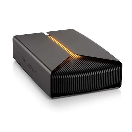 Seagate FireCuda X Vault 20TB externe harde schijf HDD - USB-C, RGB-verlichting, gecertificeerd voor Xbox op pc, inclusief Xbox Ultimate Game Pass voor één maand, Data Rescue Services (STNL20000400)