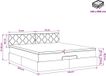 vidaXL Lit plateforme avec matelas et éclairage LED, gris clair, 140 x 200 cm, tissu