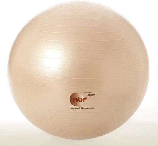 nbf Birth Ball - 75 cm - Goud - Natural Birth & Fitness Ball met pomp - Zwangerschapsbal