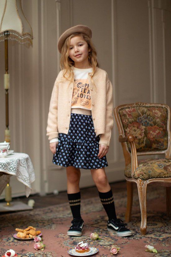 Moodstreet Skirt Romy Meisjes - Korte rok - Zwart - Maat 146/152