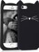 kwmobile Hoesje voor Apple iPhone SE (1.Gen 2016) / iPhone 5 / iPhone 5S - Backcover - Zwart/Wit - Kat