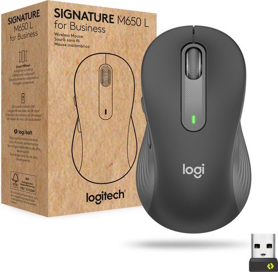 Logitech Signature M650 - Wireless Mouse - Black