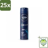 NIVEA MEN Deospray Deep Beat - 150 ml - 25 stuks