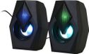 Gaming nation Kleurveranderende gaming speakerset met licht, USB-C en 3,5mm aansluiting.