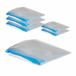 Relaxdays vacuümzakken kleding, set van 6, vacumeerzakken, 2 groottes, voor vakanties, reizen & koffer, transparant