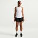 Nike Tempo Hardloopshirt Dames - wit, zilver, Maat XL
