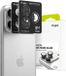 Ringke Frame Glass - Camera Protector Geschikt voor Apple iPhone 17 Pro / 17 Pro Max - Case Friendly - Tempered Glass voor Camera Lens Zwart - 2-Pack