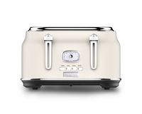 Westinghouse Retro Broodrooster - 4 Sneden - Wit - Met Warmhoudrek