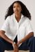 Levi's Harlie blouse courte à manches courtes - Femme - M - Blanc / Bright White