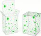 Boîte de protection transparente pour figurines de peinture, couleur vert, 10 pièces