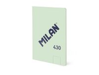MILAN® Carnet A6, collé, 48 pages blanches, 95 g/m², collection 430 depuis 1918, vert