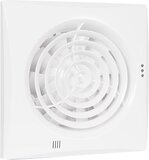 Nedco Silencio Badkamer/Toiletventilator 125mm - Wit - RVS