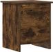 vidaXL Opbergkist Gerookt eiken 40 x 40 x 50 cm Bewerkt hout