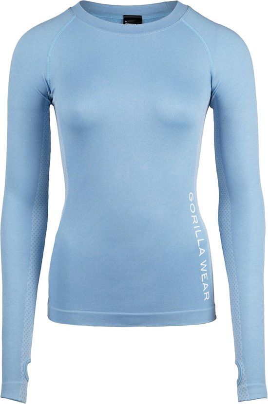 Gorilla Wear Selah Seamless Long Sleeve - Lichtblauw - XS/S
