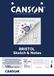 CANSON Bristolblok, 50 vellen tekenpapier en geperforeerde notities, A5, 180 g/m²