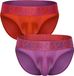 SUKREW Classic Brief Multipack 1x Vermilion + 1x Eminence - MAAT XL - Heren Ondergoed - Slip voor Man