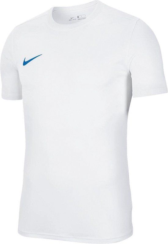 Nike Park VII SS Shirt Heren - Wit/Blauw - Maat XL