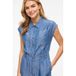 VILA playsuit medium blue denim