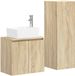vidaXL Badkamermeubelset 2 st Sonoma Eiken 33 x 34,5 x 100 cm