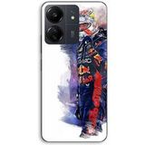 Maniacase Hoesje voor Xiaomi Redmi 13C 4G F1 Max Verstappen Wallpaper