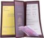 LeonDesign Autopapieren mapje - Compact - Leer - Kers - Aubergine