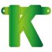 Folat 50102 Banner Letter K:::Lime Green