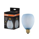 OSRAM DECOR LED LAMP IN COLOURED GLASS, Oval, Blue, E27, 3.5W, 300lm, 2700K