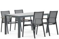 Lifestyle Garden Furniture Lifestyle Fiora/Venustas 150 cm dining tuinset 5-delig