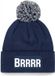 Bellatio Decorations Brrrr Muts met pompon - One size - Navy