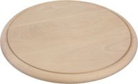 Merkloos Set van 8 Ronde Houten Ontbijtplanken 25 cm