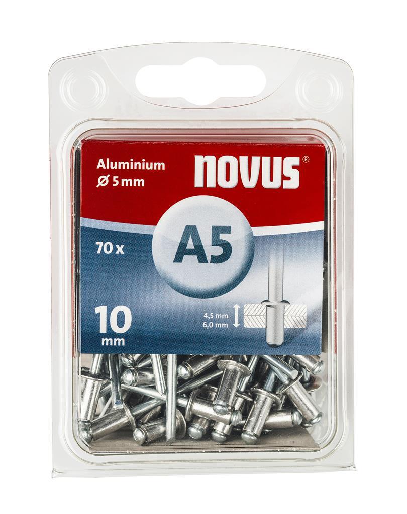 Novus Blindklinknagel A5 X 10mm, Alu SB, 70 st. - 045-0048