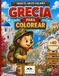 Hugo el Erizo Viajero: Grecia para Colorear
