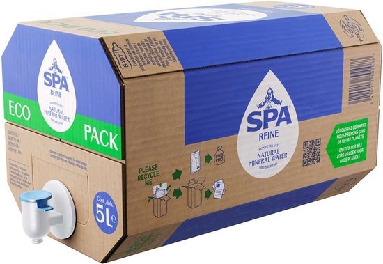 Water spa reine blauw eco pack 5liter | Doos a 5 liter