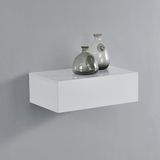 Wandrek H.T. Trade Service GmbH & Co. KG Wandplank met lade zwevend 46x30x15 cm wit glanzend