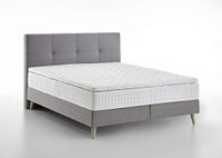 Atlantic Home Collection Franka Boxspringbed 140 x 200 cm lichtgrijs