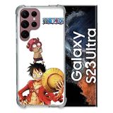 Beschermhoes Samsung Galaxy S23 Ultra Manga One Piece Chopper Gehard Glas Beschermhoes
