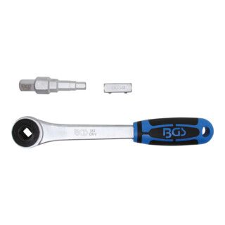 BGS Doorsteekratel met adapter en steeksleutel - 1/2" - 1 stuk